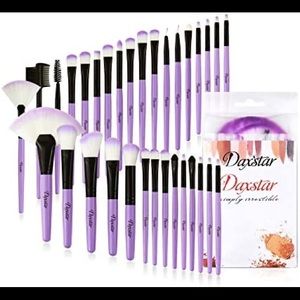 Cosmetic Brushes Set Purple, Basic Beginner Makeup Brushes Collection 32 PCs